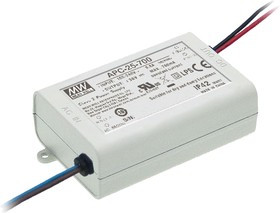 APC-25-500, AC/DC LED, 15-50В,0.5А,25.2Вт,IP42 блок питания для светодиодного освещения